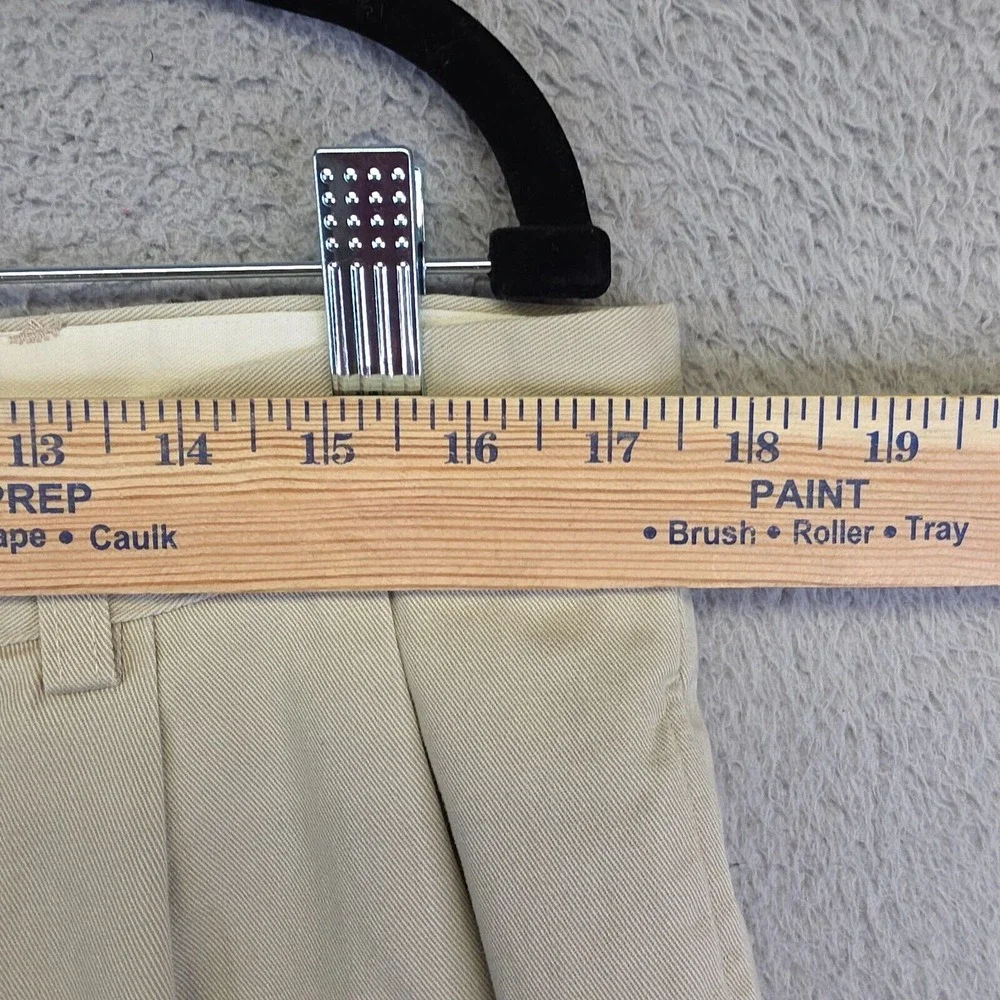 Polo Ralph Lauren‎ Hammond Pants Mens 38x32 Khaki Straight Pleated Preppy 35x30